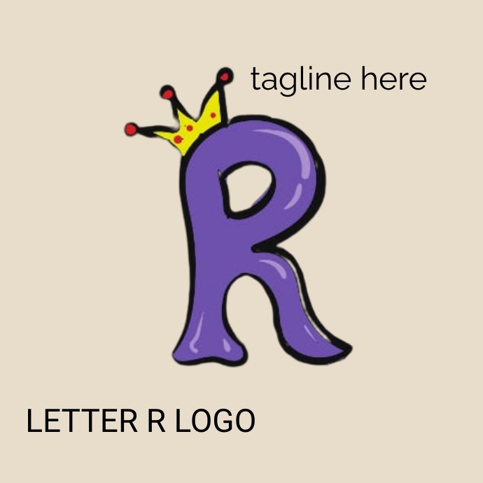 Letter R logo template