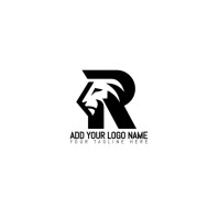 Letter R Logo/lion/roar/minimalist/monogram/business/identity/alphabet/word/letter/brand/iconic Logo template