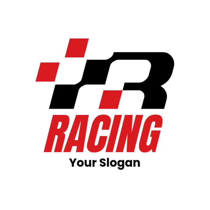 Copia de Letter R Racing Company Logo Template | PosterMyWall