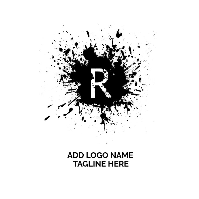 Letter R Splash logo Template | PosterMyWall