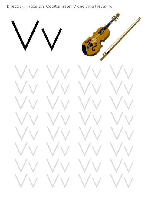 Letter V Template