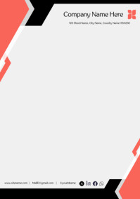 Letterhead | Business Letterhead | Company Branding letterhead A4 template