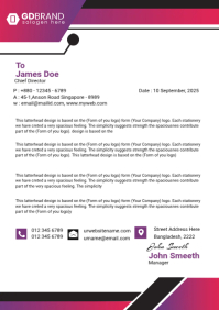 Letterhead Business AD Template | PosterMyWall