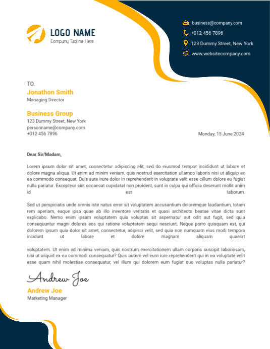 Free-Business-Letterhead-Template Free business letterhead template