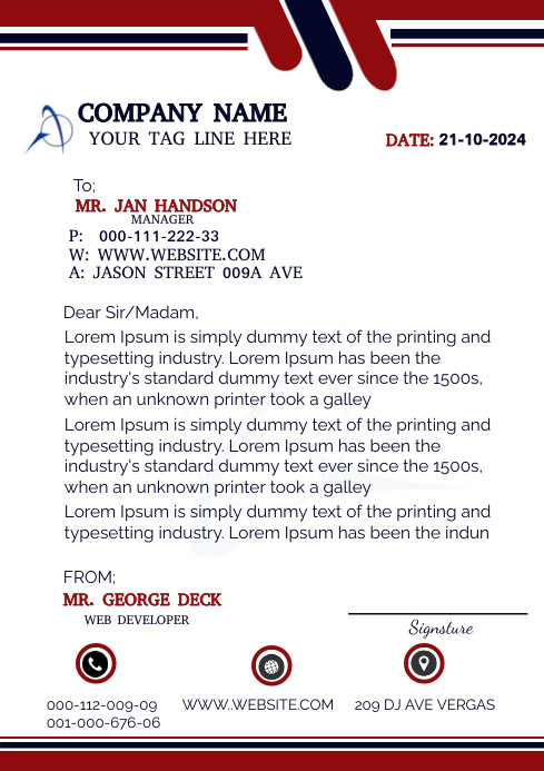 letterhead Template | PosterMyWall