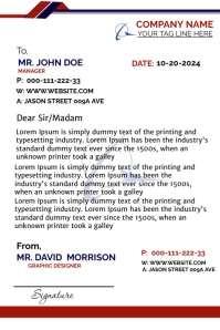 letterhead letterhead and company branding Poster template