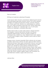 Letterhead template A4