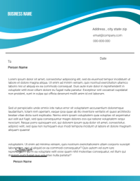 สีขาว Business Letter Flyer Template