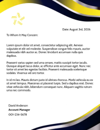 白色 Business Letter Flyer Template