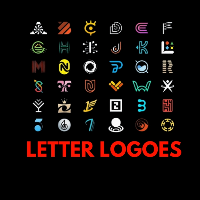 LETTERS LOGO Template PosterMyWall letters-logo-template-postermywall