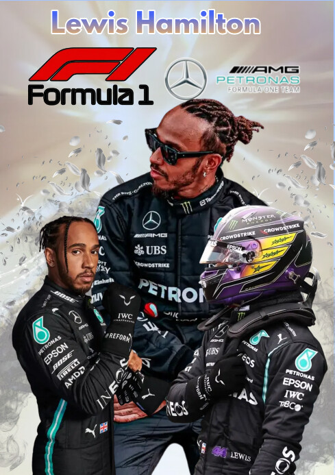 Lewis Hamilton Template | PosterMyWall