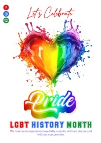 LGBT history month A4 template