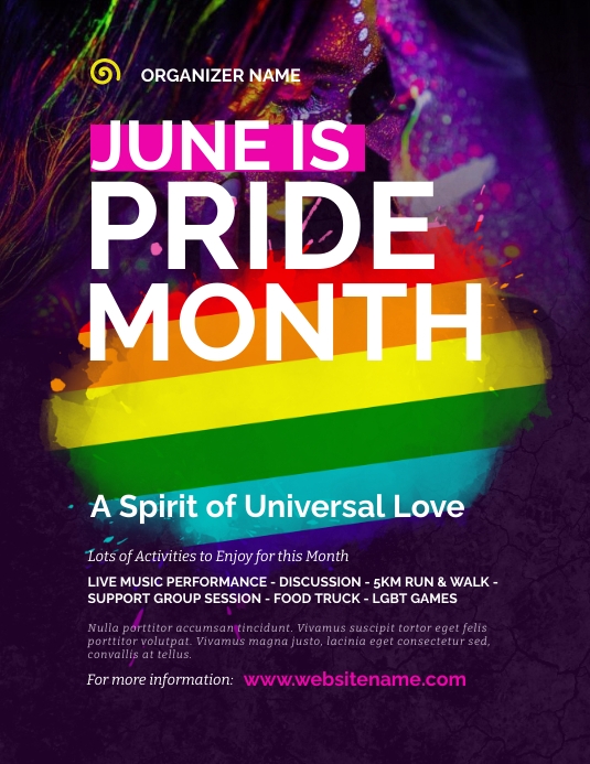 LGBT Pride Month Flyer Template PosterMyWall