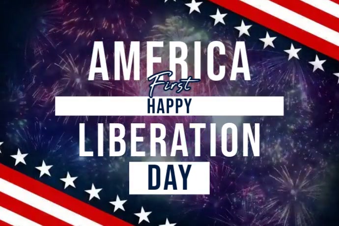 Liberation Day Banner 4' × 6' template