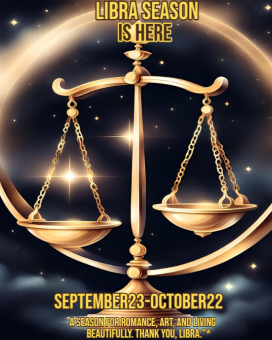 Copy of Libra season bash party flyer | PosterMyWall