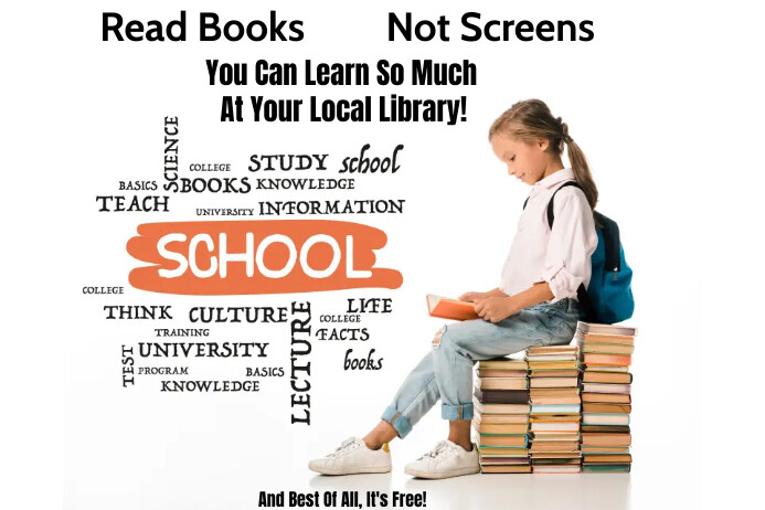 LIBRARY AD Poster template