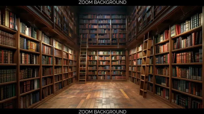 library background, zoom background, old hist Présentation (16:9) template