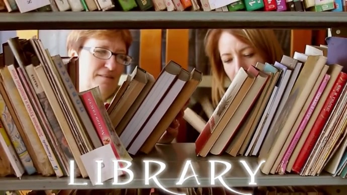 Book Library Viode Library Books Video Template | PosterMyWall