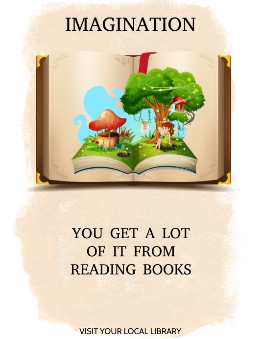 LIBRARY Flyer (US Letter) template