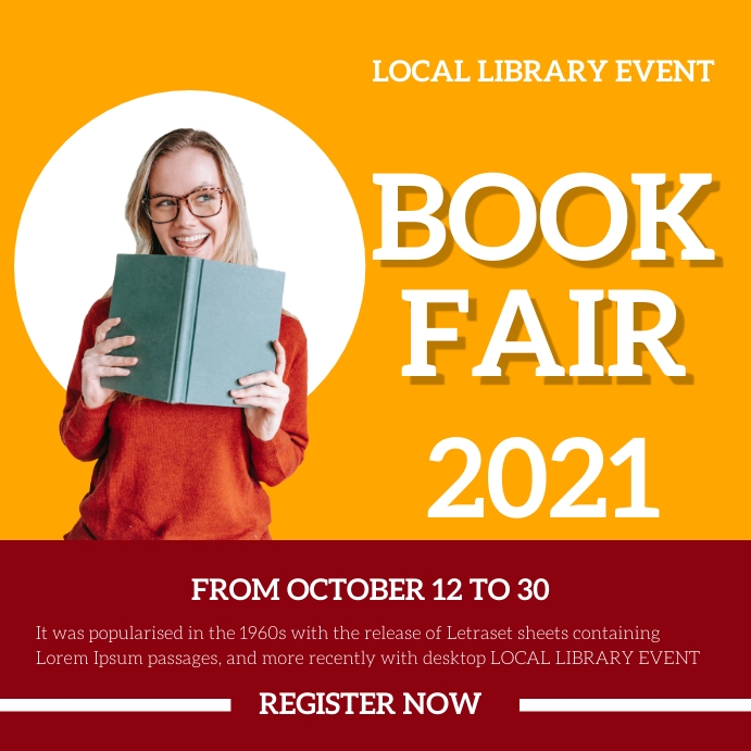 LIBRARY EVENT FLYER Template | PosterMyWall