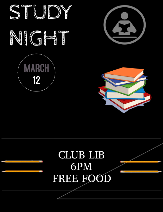 Library Study Session Template | PosterMyWall