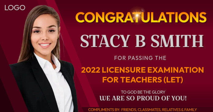 Licensure Examination for Teachers (LET) ภาพที่แชร์บน Facebook template