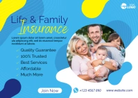Life & Family Insurance Ad Template Postcard