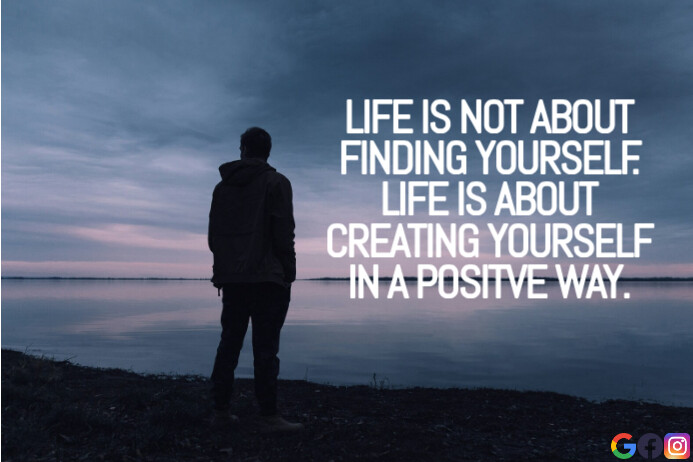 Creating Quotes Poster LIFE AND CREATING QUOTE TEMPLATE | PosterMyWall