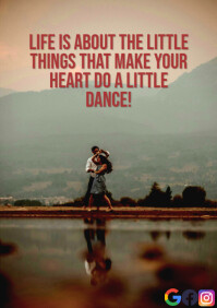 LIFE AND DANCE QUOTE TEMPLATE A1