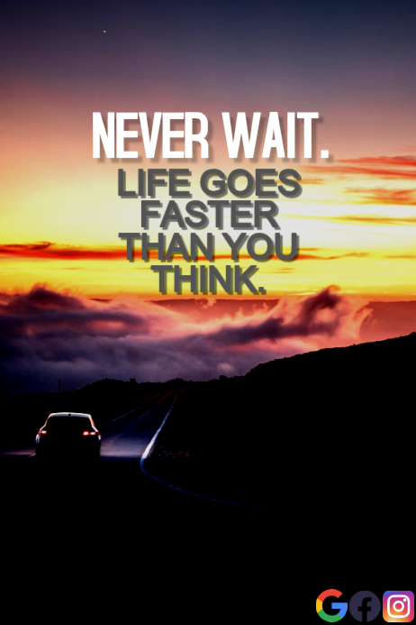 Szablon LIFE AND FASTER QUOTE TEMPLATE | PosterMyWall