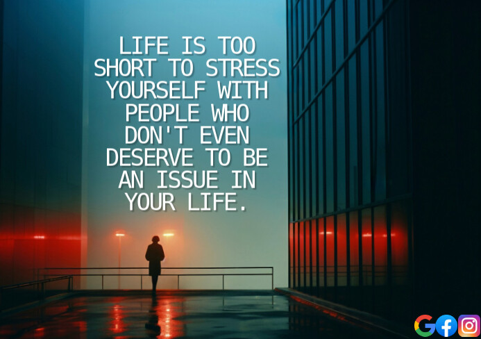 LIFE AND STRESS QUOTE TEMPLATE A5
