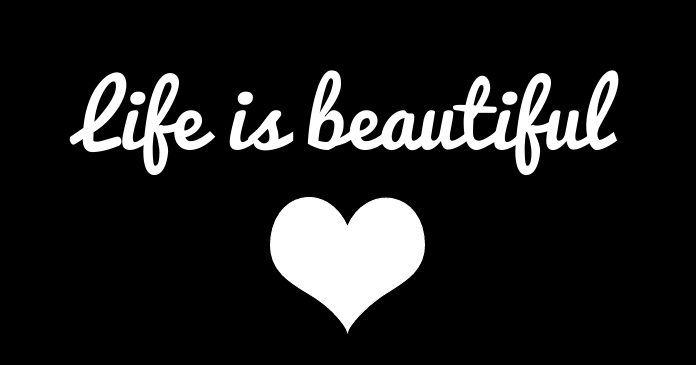 Life beautiful Obraz udostępniany na Facebooku template