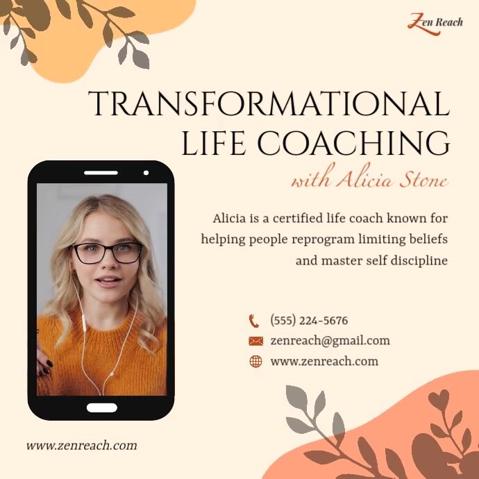 Life Coach Post Square (1:1) template
