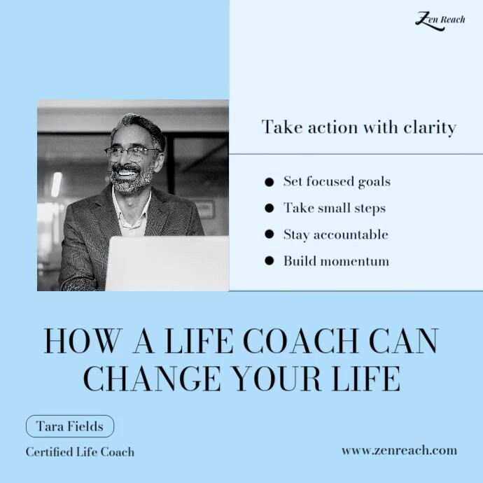 Life Coach Social Media Publicação no Instagram template