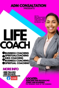 life coaching Poster template