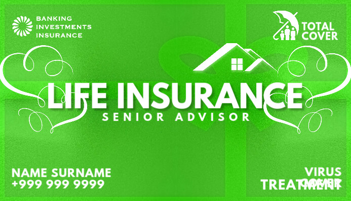 Life Insuance Card Examples Copy of Life Insurance Advisor Card Template | PosterMyWall