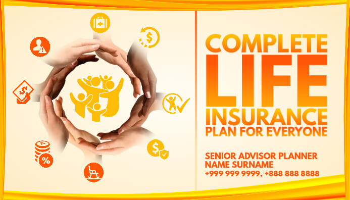 Life Insurance Advisor Card Template | PosterMyWall