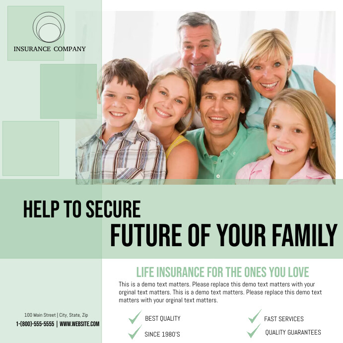Life Insurance Design Copy of Life Insurance | PosterMyWall