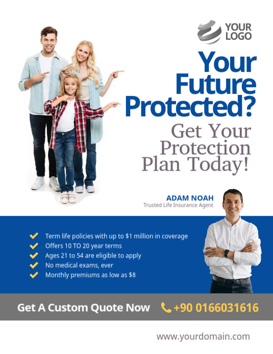 Life Insurance Flyer Poster Template PosterMyWall