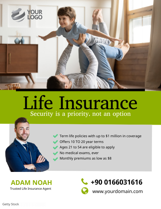 Copy of Life Insurance Flyer Poster PosterMyWall