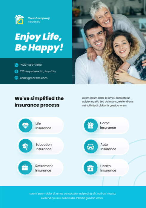 life insurance template | PosterMyWall