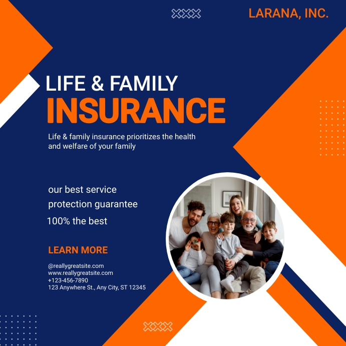 Copy of Life insurance template | PosterMyWall