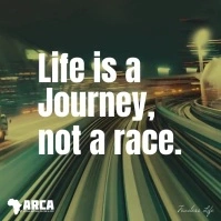 Life is a journey not a race instagram video template