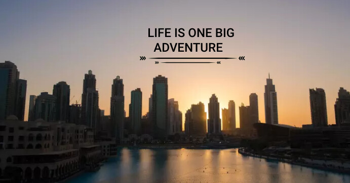 Life is one adventure Capa para evento do Facebook template