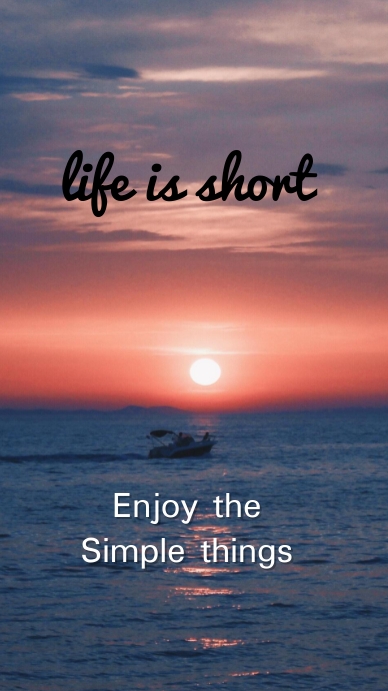 Life is short Instagram story post template | PosterMyWall