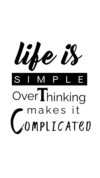 Life Is Simple Template | PosterMyWall