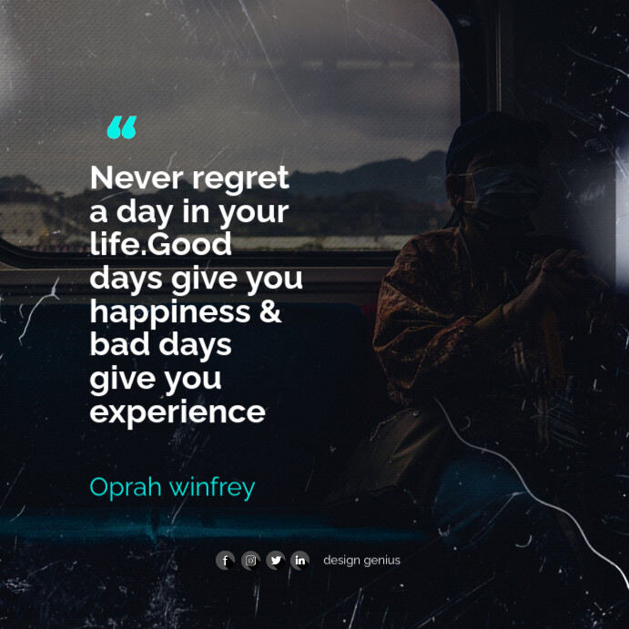 Life Motivation Quote Instagram post template