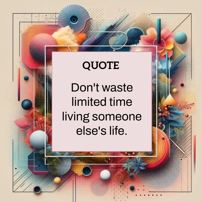 Life Quote Design Life Quote Template | PosterMyWall