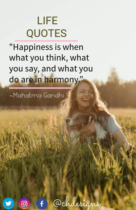 Life Quote Design LIFE QUOTE Template | PosterMyWall