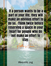 Life Quotes Ad Flyer (US Letter) template